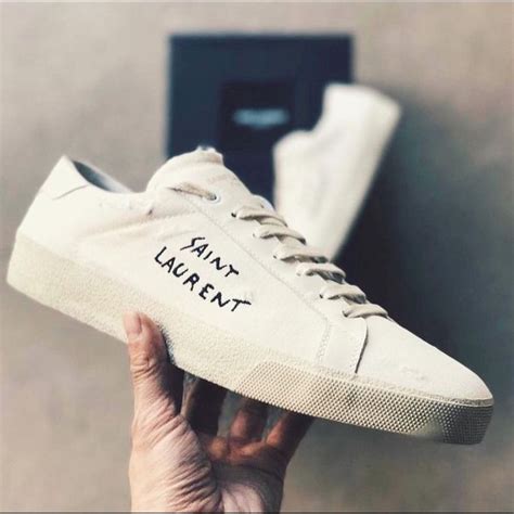 ysl sneakers white|yves Saint Laurent men's sneakers.